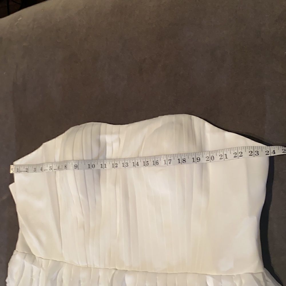 Women’s Elegant Ivory Strapless Full Length Chiffon Prom Party Formal Dress XXXL - Picture 4 of 7
